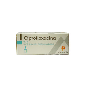 CIPROFLOXACINA 0.3%GOTAS OFTALMICAS FRASCO X 5 ML 